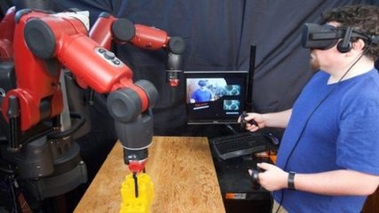 使用虚拟现实远程操作机器人 让工厂工人更容易远程办公